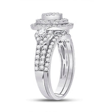 Load image into Gallery viewer, Eternal Love 14kt White Gold Princess Diamond Bridal Wedding Ring Band Set - Splendid Jewellery