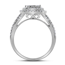 Load image into Gallery viewer, Eternal Love 14kt White Gold Princess Diamond Bridal Wedding Ring Band Set - Splendid Jewellery
