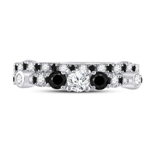 Load image into Gallery viewer, Eternal Love 14kt White Gold Round Diamond 3 - Stone Bridal Wedding Ring Band Set - Splendid Jewellery