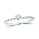 Eternal Love 14kt White Gold Round Diamond Solitaire Bridal Wedding Engagement Ring 1/3 Cttw - Splendid Jewellery