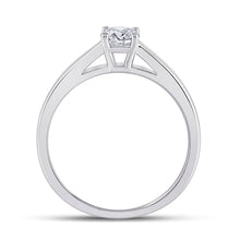 Load image into Gallery viewer, Eternal Love 14kt White Gold Round Diamond Solitaire Bridal Wedding Engagement Ring - Second Side View