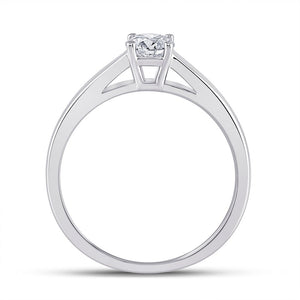 Eternal Love 14kt White Gold Round Diamond Solitaire Bridal Wedding Engagement Ring - Splendid Jewellery