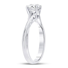 Load image into Gallery viewer, Eternal Love 14kt White Gold Round Diamond Solitaire Bridal Wedding Engagement Ring - Front View
