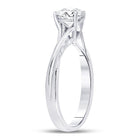 Eternal Love 14kt White Gold Round Diamond Solitaire Bridal Wedding Engagement Ring - Front View