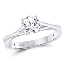 Load image into Gallery viewer, Eternal Love 14kt White Gold Round Diamond Solitaire Bridal Wedding Engagement Ring - Splendid Jewellery