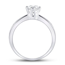 Load image into Gallery viewer, Eternal Love 14kt White Gold Round Diamond Solitaire Bridal Wedding Engagement Ring - Side View