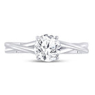 Eternal Love 14kt White Gold Round Diamond Solitaire Bridal Wedding Engagement Ring - Splendid Jewellery