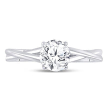 Load image into Gallery viewer, Eternal Love 14kt White Gold Round Diamond Solitaire Bridal Wedding Engagement Ring - Splendid Jewellery