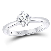 Load image into Gallery viewer, Eternal Love 14kt White Gold Round Diamond Solitaire Bridal Wedding Engagement Ring - Splendid Jewellery