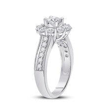 Load image into Gallery viewer, Eternal Love 14kt White Gold Round Diamond Solitaire Bridal Wedding Engagement Ring - Second Side View