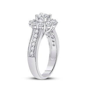 Eternal Love 14kt White Gold Round Diamond Solitaire Bridal Wedding Engagement Ring - Splendid Jewellery