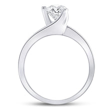 Load image into Gallery viewer, Eternal Love 14kt White Gold Round Diamond Solitaire Bridal Wedding Engagement Ring - Side View