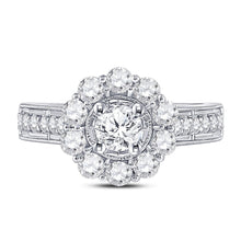 Load image into Gallery viewer, Eternal Love 14kt White Gold Round Diamond Solitaire Bridal Wedding Engagement Ring - Front View