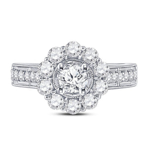 Eternal Love 14kt White Gold Round Diamond Solitaire Bridal Wedding Engagement Ring - Splendid Jewellery