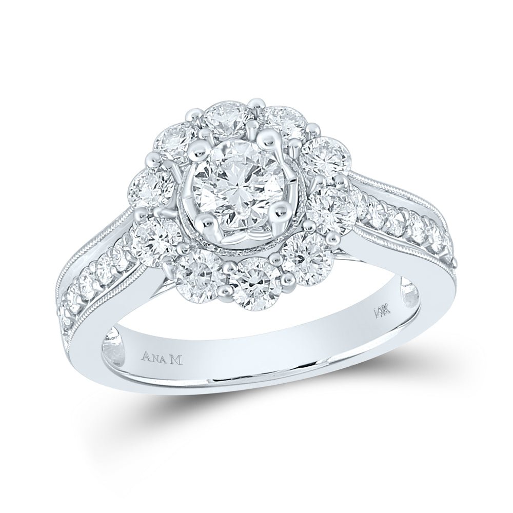 Eternal Love 14kt White Gold Round Diamond Solitaire Bridal Wedding Engagement Ring - Splendid Jewellery