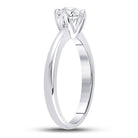 Eternal Love 14kt White Gold Round Diamond Solitaire Bridal Wedding Engagement Ring - Splendid Jewellery