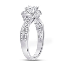 Load image into Gallery viewer, Eternal Love 14kt White Gold Round Diamond Solitaire Ring - Second Side View