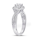 Eternal Love 14kt White Gold Round Diamond Solitaire Ring - Splendid Jewellery
