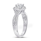 Eternal Love 14kt White Gold Round Diamond Solitaire Ring - Splendid Jewellery