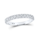 Eternal Love 14kt White Gold Round Diamond Wedding Band - Splendid Jewellery