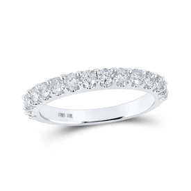 Eternal Love 14kt White Gold Round Diamond Wedding Band - Splendid Jewellery