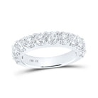 Eternal Love 14kt White Gold Round Diamond Wedding Band - Splendid Jewellery