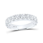 Eternal Love 14kt White Gold Round Diamond Wedding Band - Splendid Jewellery