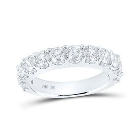 Eternal Love 14kt White Gold Round Diamond Wedding Band - Splendid Jewellery