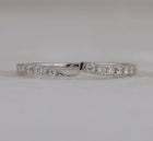 Eternal Love 14kt White Gold Womens Round Diamond 2-stone Wedding Band Front View from Splendid Jewellery