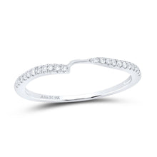 Load image into Gallery viewer, Eternal Love 14kt White Gold Womens Round Diamond 2 - stone Wedding Band - Splendid Jewellery