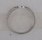 Eternal Love 14kt White Gold Womens Round Diamond 2-stone Wedding Band Side View 2 from Splendid Jewellery