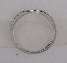 Load image into Gallery viewer, Eternal Love 14kt White Gold Womens Round Diamond 2 - stone Wedding Band - Splendid Jewellery