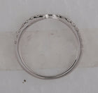 Eternal Love 14kt White Gold Womens Round Diamond 2 - stone Wedding Band - Splendid Jewellery