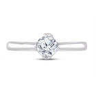 Eternal Love: 14kt White Gold Womens Round Diamond Solitaire Bridal Wedding Engagement Ring 1/2 Cttw - Splendid Jewellery