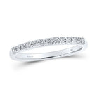Eternal Love 14kt White Gold Women's Round Diamond Wedding Band - Splendid Jewellery
