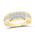 Eternal Love 14kt Yellow Gold Diamond Cluster Wedding Set - Splendid Jewellery