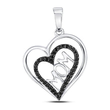 Load image into Gallery viewer, Eternal Love Black Diamond Heart Pendant for Mom - Splendid Jewellery