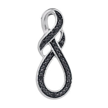 Load image into Gallery viewer, Eternal Love Black Diamond Infinity Heart Pendant - Splendid Jewellery