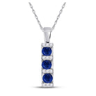 Eternal Love Blue Sapphire Pendant - Splendid Jewellery