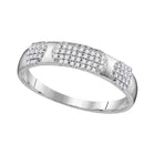 Eternal Love Brilliance: 10kt White Gold His Hers Round Diamond Oval Matching Wedding Set 3/4 Cttw - Alternate view 3 from Splendid Jewellery