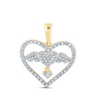 Eternal Love Diamond Angel Heart Pendant - Splendid Jewellery
