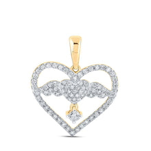 Load image into Gallery viewer, Eternal Love Diamond Angel Heart Pendant - Splendid Jewellery