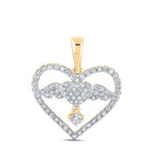 Eternal Love Diamond Angel Heart Pendant - Splendid Jewellery