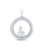 Eternal Love Diamond Circle Pendant - Splendid Jewellery