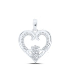Eternal Love Diamond Claddagh Pendant - Splendid Jewellery