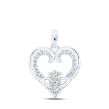 Load image into Gallery viewer, Eternal Love Diamond Claddagh Pendant - Splendid Jewellery