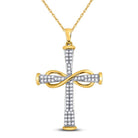 Eternal Love Diamond Cross Pendant - Splendid Jewellery