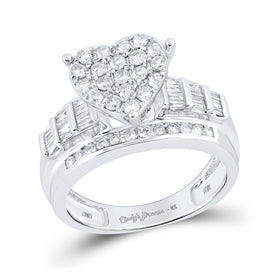Eternal Love Diamond Heart Bridal Wedding Engagement Ring - Splendid Jewellery