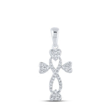 Load image into Gallery viewer, Eternal Love Diamond Heart &amp; Cross Pendant - Splendid Jewellery