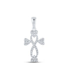 Eternal Love Diamond Heart & Cross Pendant - Splendid Jewellery